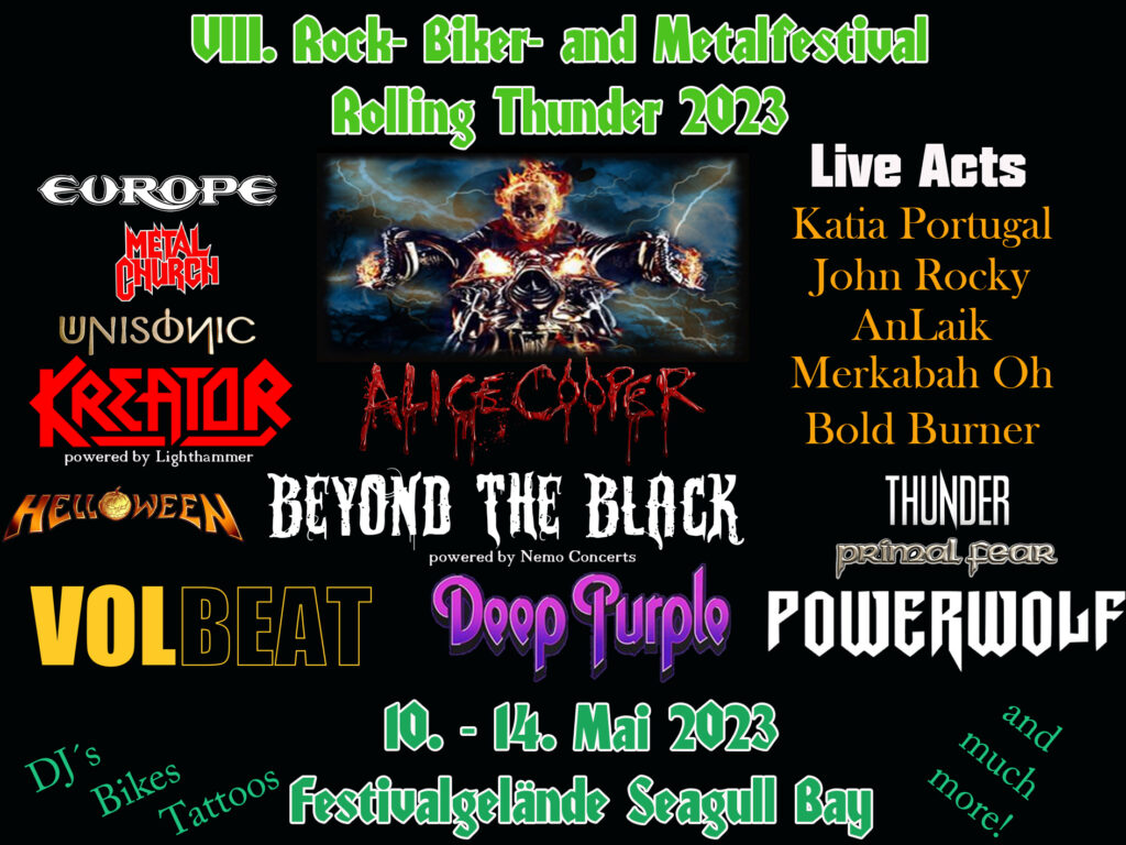 8. Rock-, Biker- und Metalfestival „Rolling Thunder“