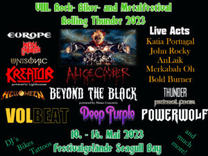 8. Rock-, Biker- und Metalfestival „Rolling Thunder“