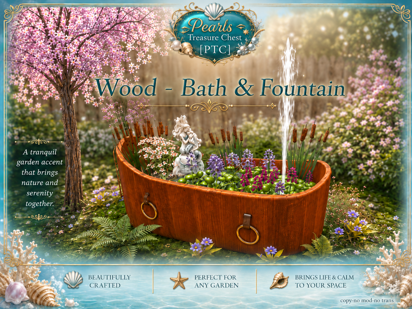 Ein kleines Stück Ruhe aus meinem eigenen Laden: [PTC] Wood – Bath & Fountain